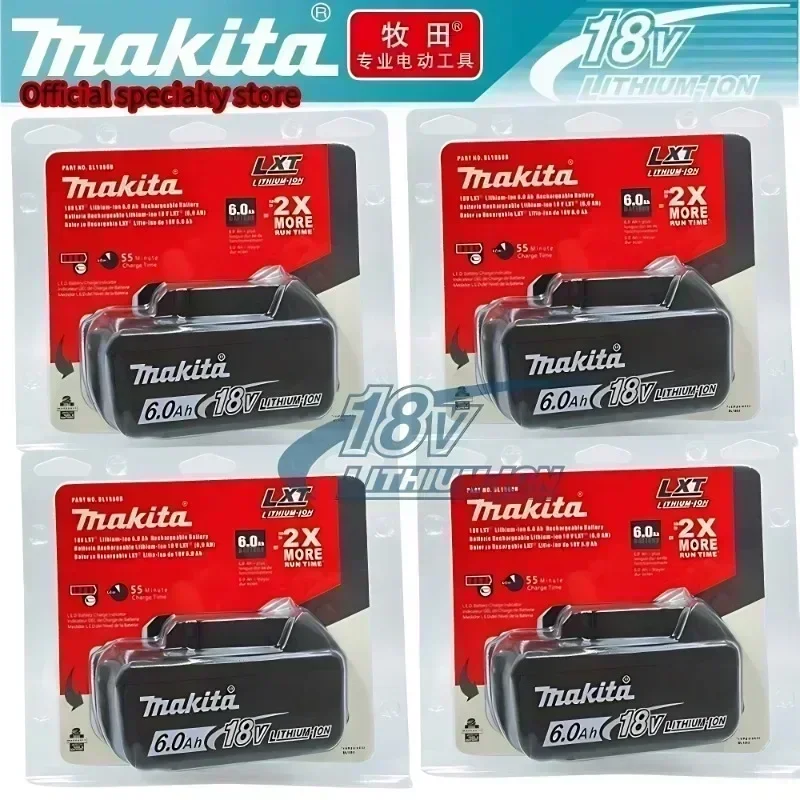 

BL1860B Makita li-ion Battery 100% compatible for Makita 1 power tools DDF487 DTW190 DTD156 DHP485 Replacement Lithium battery