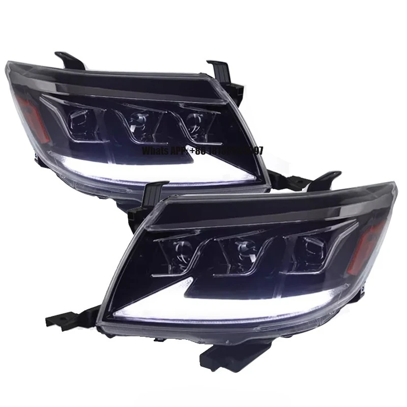 Car Light for All LED Module Led Headlight Bulb Upgrade Modified New Highlight Headlight Assembly for HILUX VIGO 2012-2014