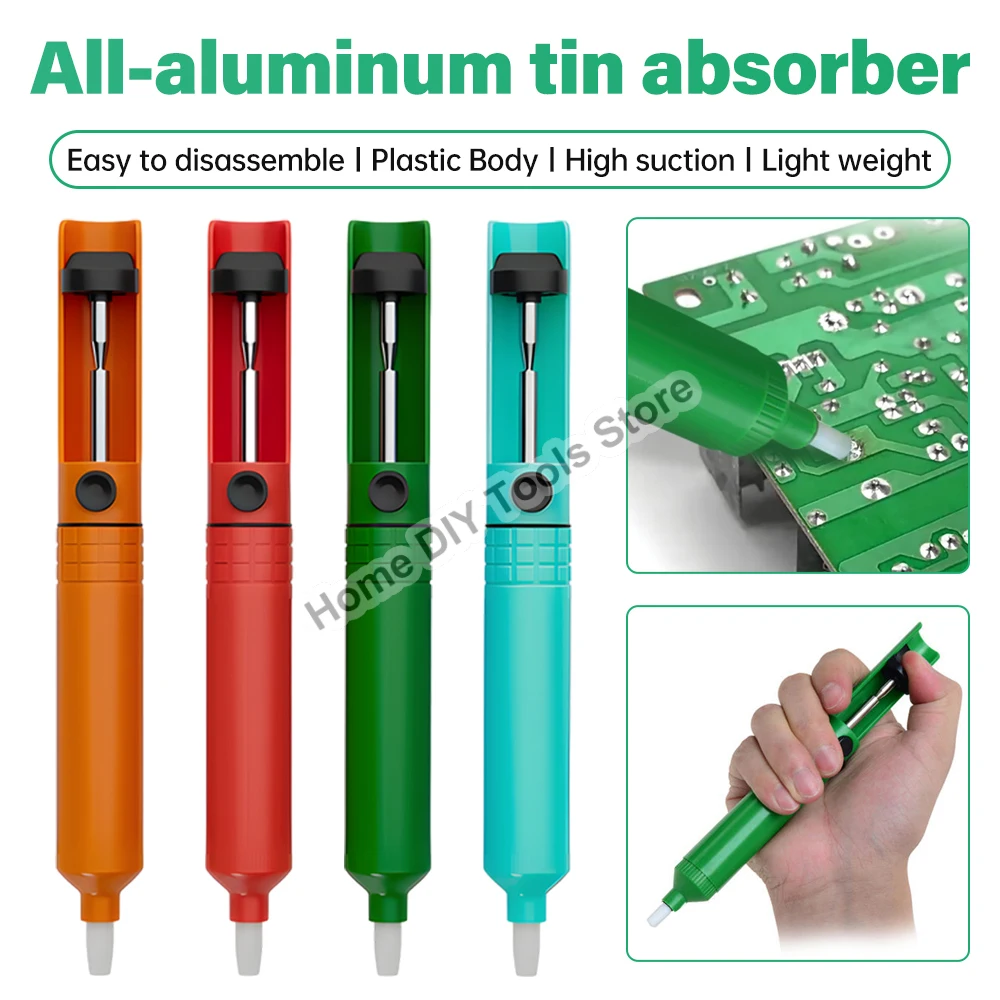 

Plastic Desoldering Pump Suction Tin Gun Soldering Sucker Pen Removal Vacuum Soldering Iron Desolder Hand Welding Tools