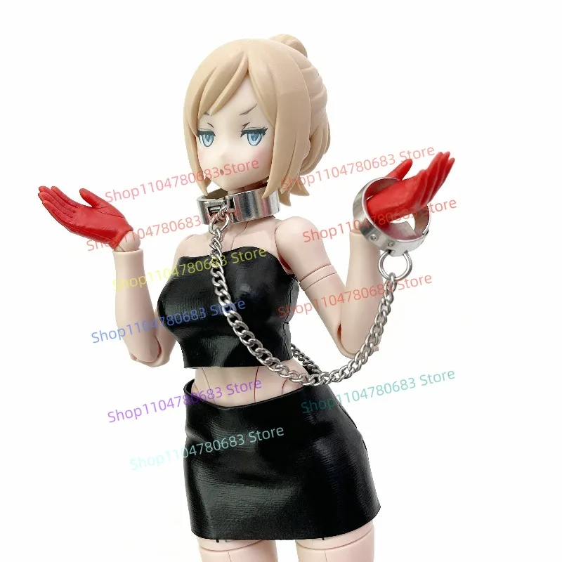 

6-дюймовая подвижная мини-кукла в масштабе 1/12, колготки, кожаная одежда, функциональные украшения для костюмов-пустышек, подарки.