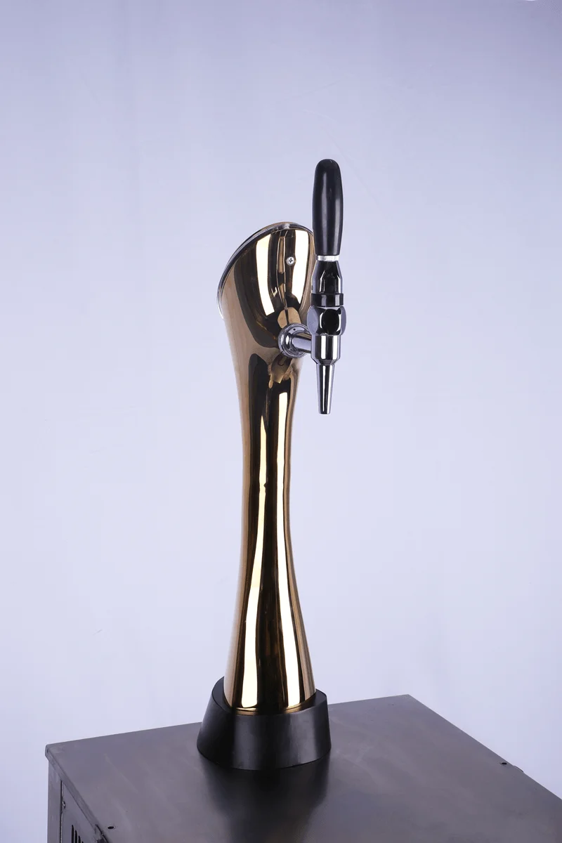 One-Tap Stainless Steel Draft Beer Kegerator Tower Brass Beer Dispensing Column For Bar Pub Or Home Use