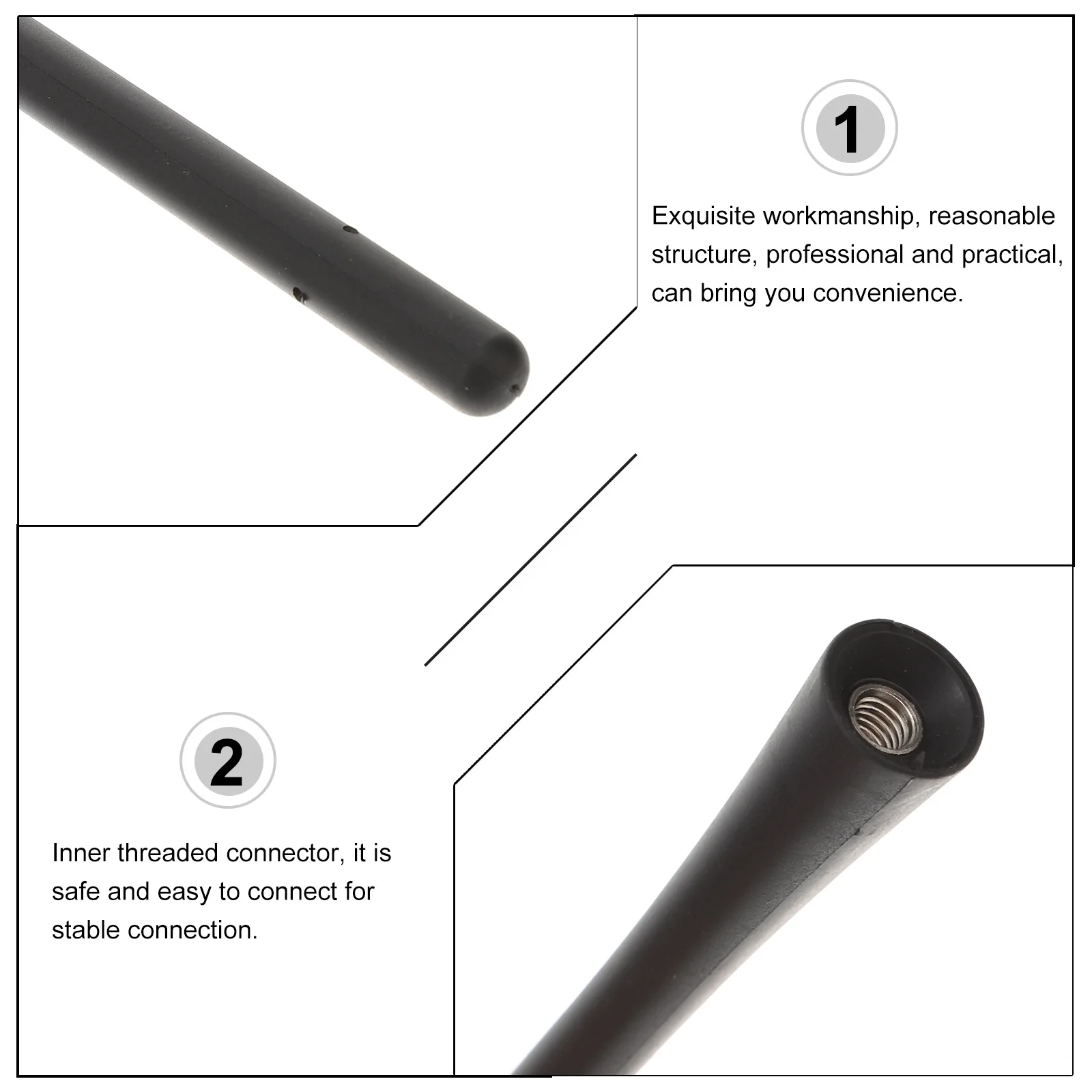 

7 Inch Fm Replacement For Truck Suv Car Vehicle Premium Metal Antenna Improved Signal Reception Car Radio Antenna