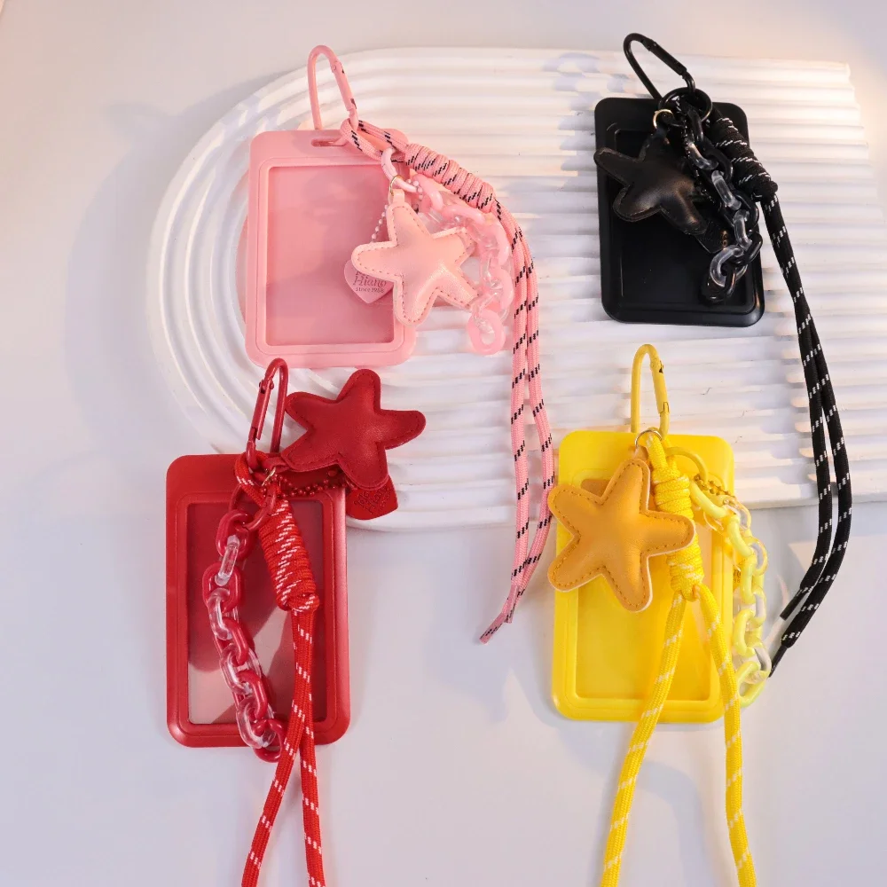 Kawaii لطيف حامل بطاقة الهوية ستار سحر المفاتيح مناسبة للنساء ارتداء اليومي هدية #1