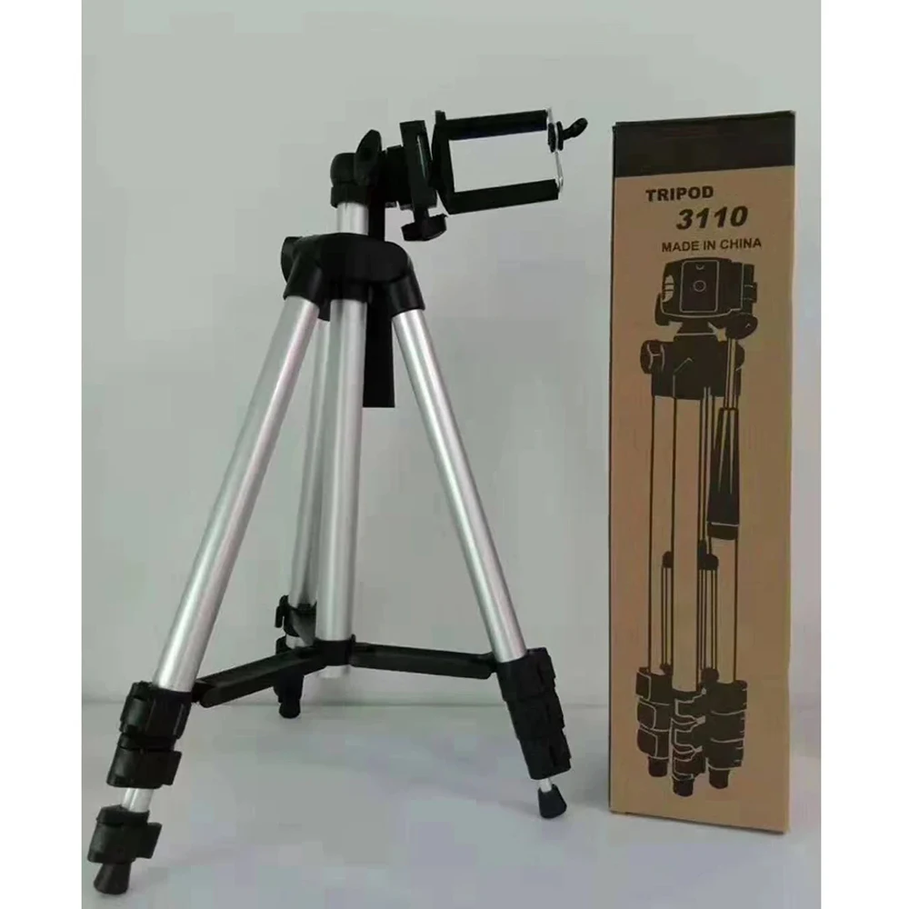 Treppiede portatile professionale multifunzione in lega di alluminio 3110 per fotocamera DSLR cellulare Live Selfie Stand fotocamera digitale