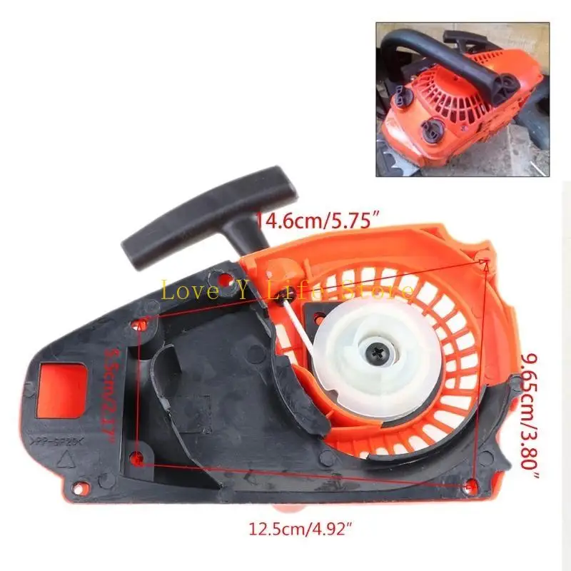 L74C Compact Chainsw Recoil Assembly Assemblaggio Parti rasaerba utilizzate per 2500 25
