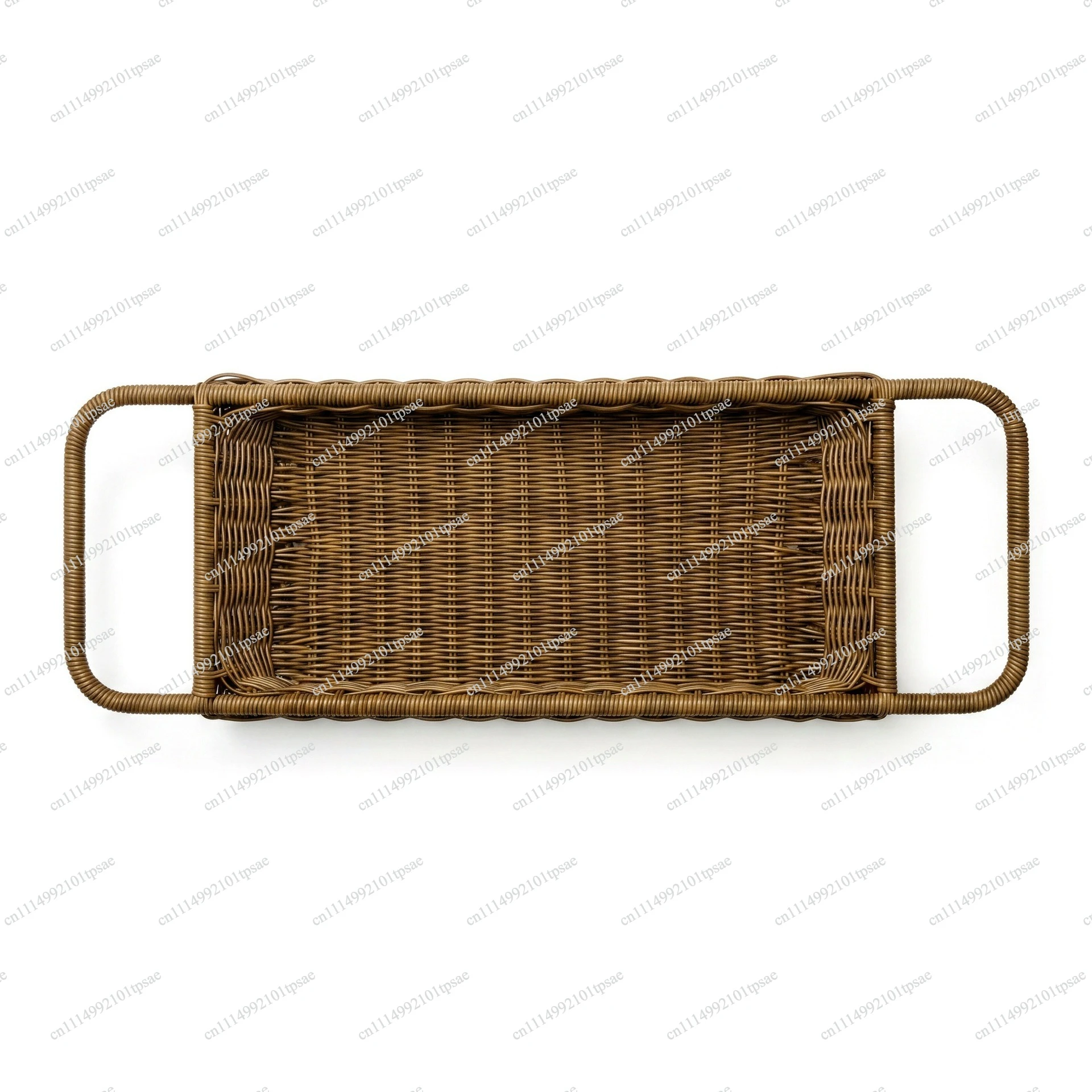 Rattan tub rack with handle, hand-woven tub rack, bathroom spa trim tray