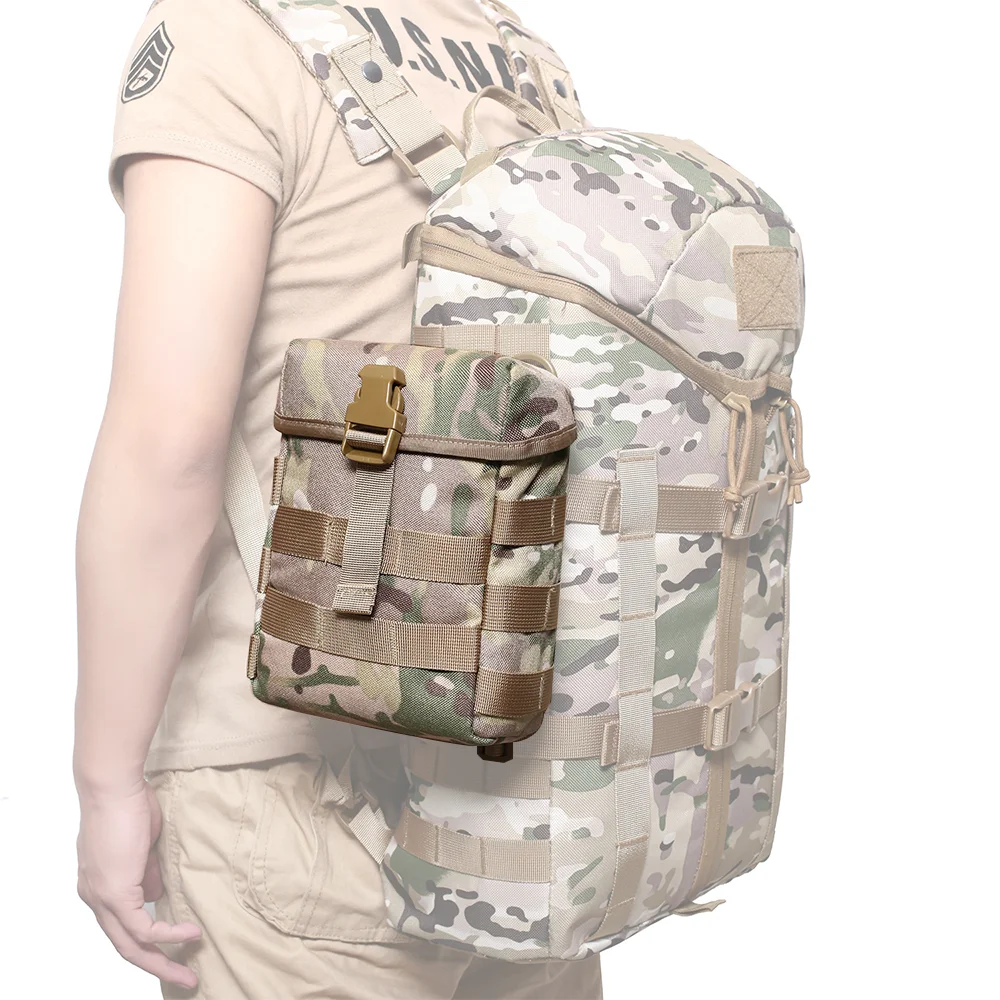 Bolsa de almuerzo táctica Molle para hombre, bolsa de almacenamiento al aire libre, bolsa de caza Airsoft Mag, bolsa para suministros médicos