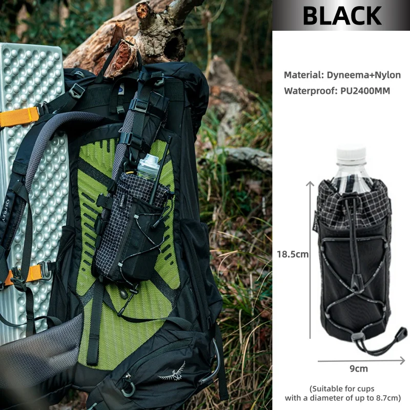 HDIRXG Wandel- en kampeerrugzak Telefoon externe riem opbergtas Waterdichte outdoor upgrade uitbreidingszak Waterfleszak