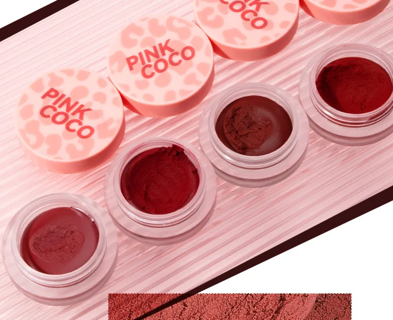 Mousse de terciopelo, barro labial mate, larga duración, sin secado, diseño bonito, brillo de labios compacto y portátil, cepillo de belleza esmaltado