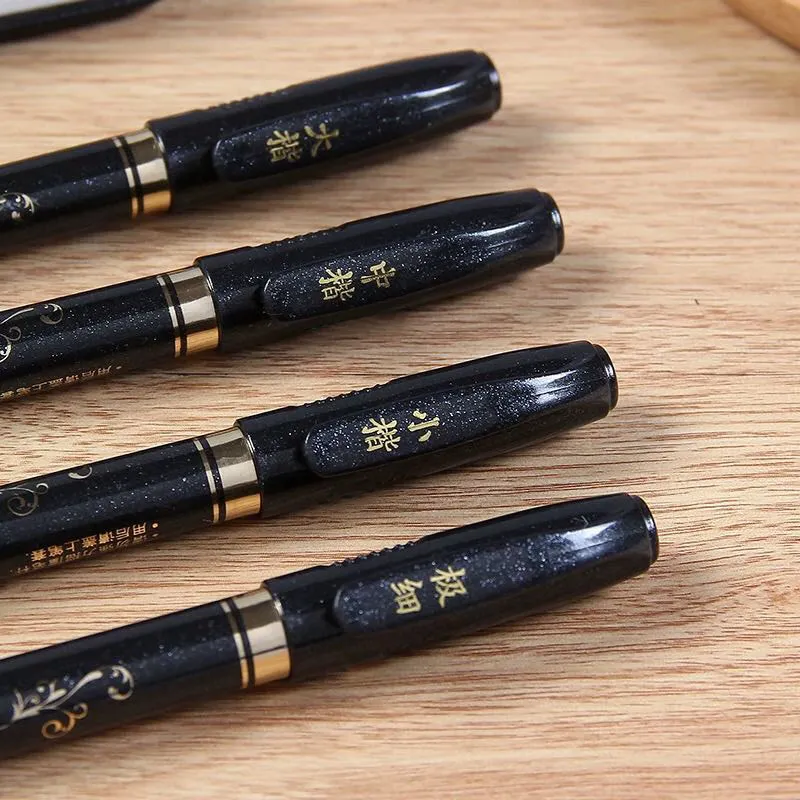 4PCS/SET Calligraphy Art Marker Pens Brush Pen Art Marker Craft Supplies Art Writing Office School Supplies Stationery Student view 4