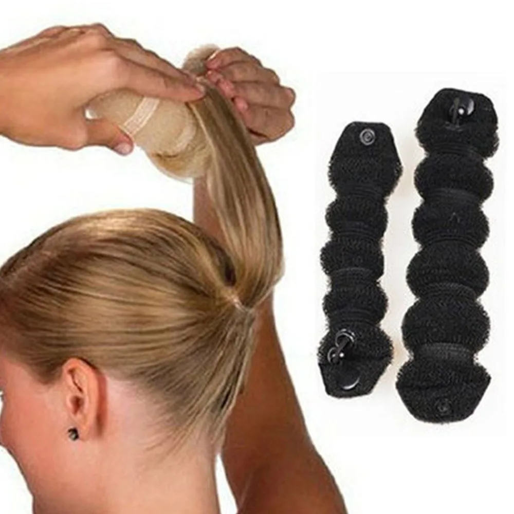 

Cute DIY Donut Hair Curler Durable Hairstyle Donut Bun Maker Easy Braider Tool Meatball head hair maker Women