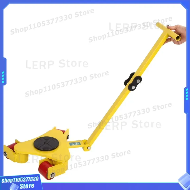 Heavy Duty Industrial Machinery Mover 6600Lbs Capacity with 3 Rotating Rollers 360 Degree Swivel Ice Skates Dolly for