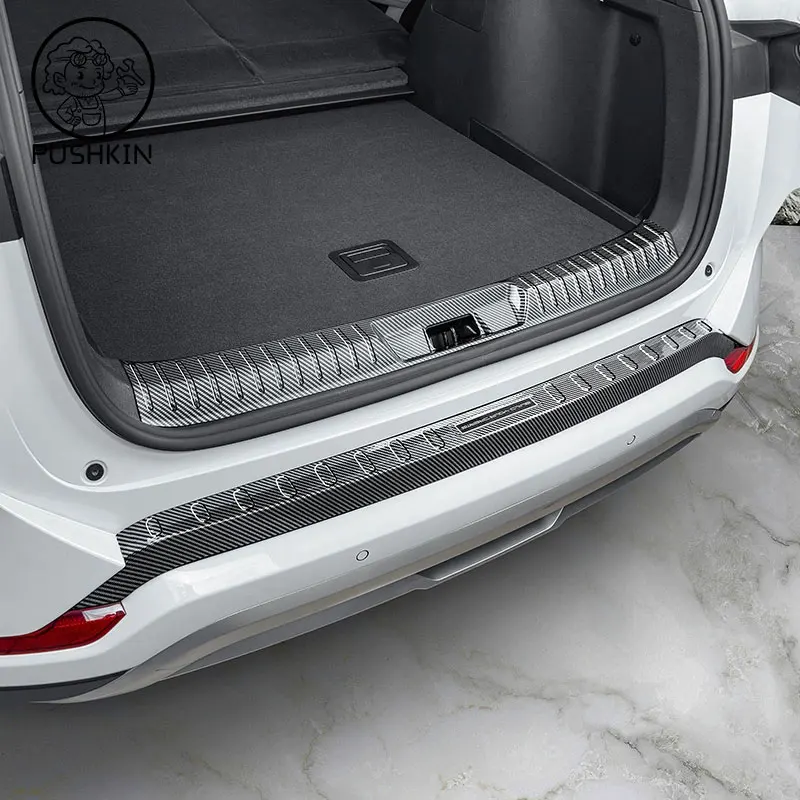 Rear Trunk Bumper Guard Cover Sticker Boot Plate With logo For BYD Seal U SEALION 6 Car Style Protector Decoration Accessories