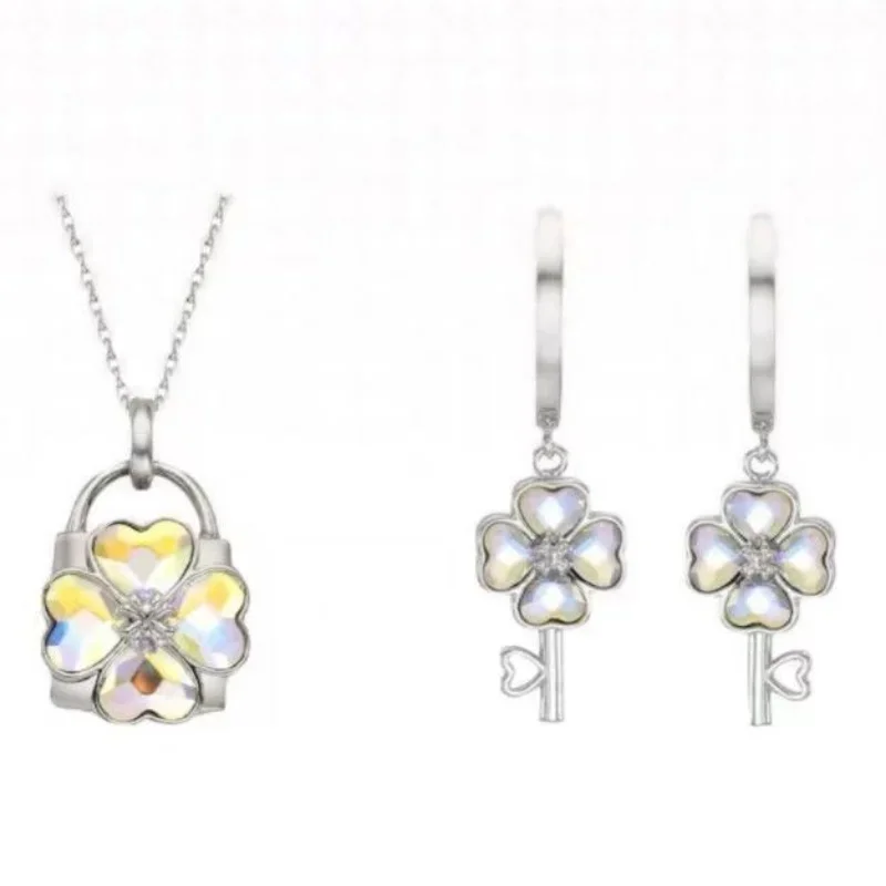 Shugo Chara! Drop Stud Earring Women Crystal Pendant Earrings Ladies Fashion Jewelry Lady Silver Color Trendy Alloy Kolczyki