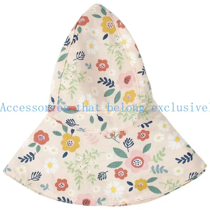 

31BB Infant Spring Sunproof Hat Bowknot Floppy Hat with Adjustable Belt for Outdoor
