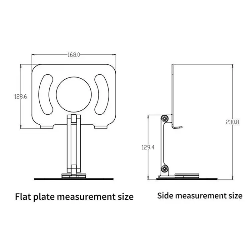 360 ° rotating aluminum laptop stand with adjustable height suitable for iPad series 7-13 inch tablet stand
