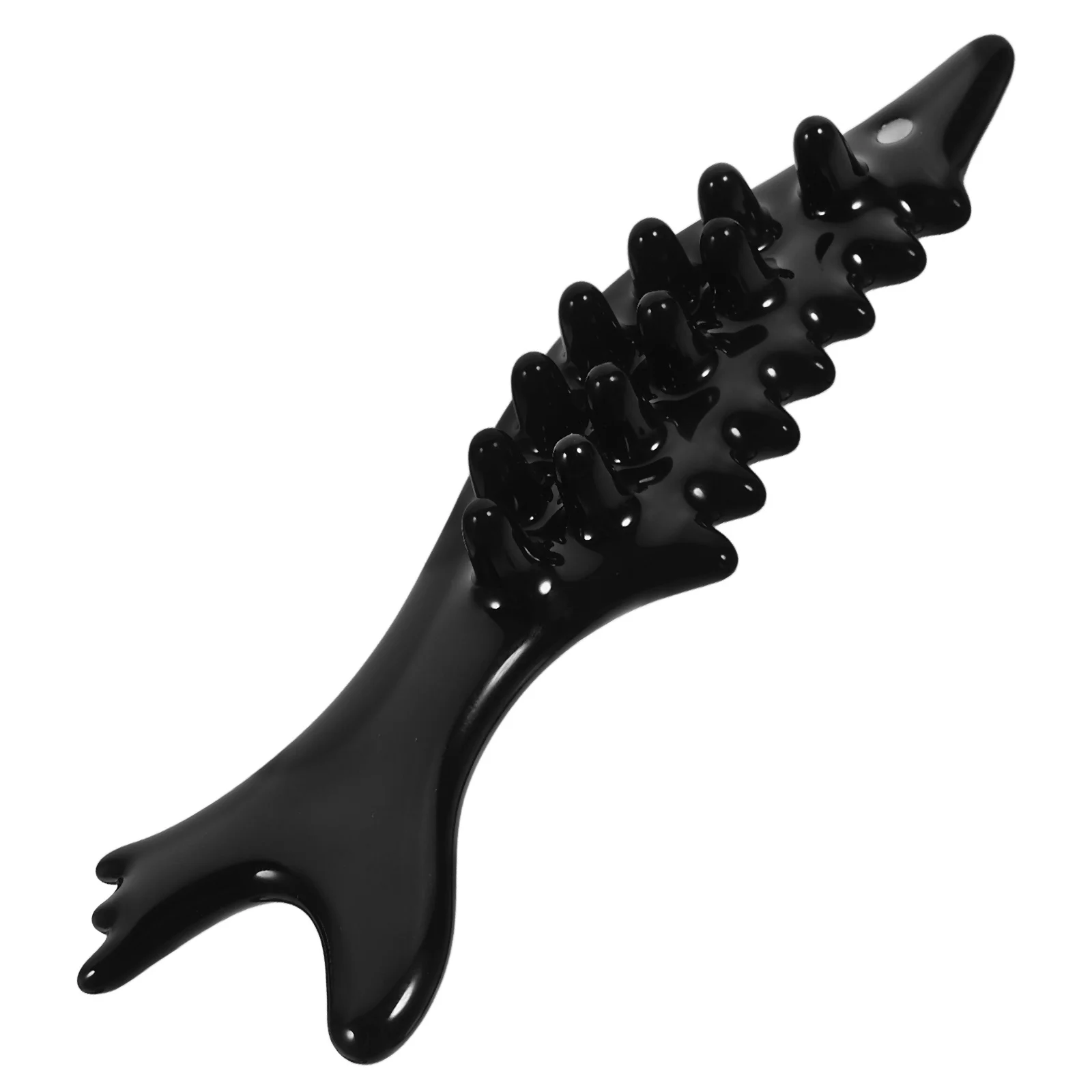 

1Set Fish-Shaped Ceramic Guasha Scraper Stylish Body Massage Tool Portable Lightweight Muscle Massager Reusable Scraping Board