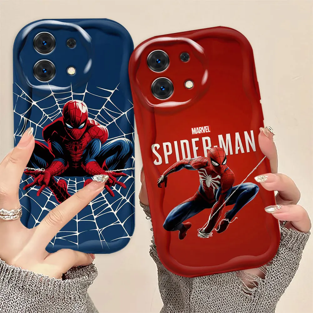 

Marvel Spider-Man Cover 3D Wave Phone Case For Redmi A1 A2 A3 K30 K40 K50 9T 9A 10 10C 12 12C 13C 14C TPU Case Funda Capa