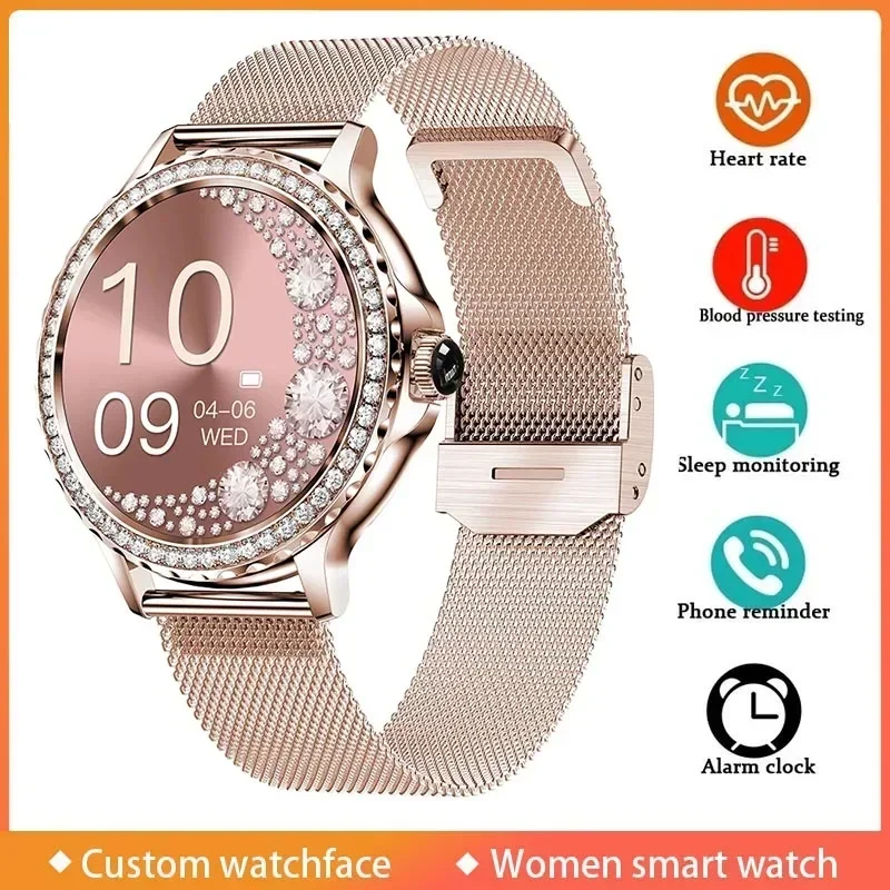 Smart Watch Women Information Physiological Reminder Fitness Smartwatch Heart Rate Sleep Monitor Custom Watchface Lady Bracelet