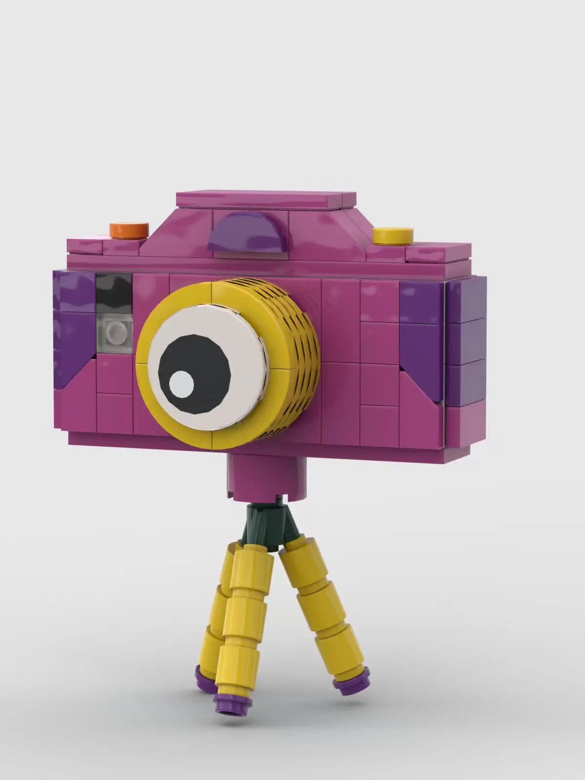 MOC Creative Movie Camera Model Building Blocks Bricks Desktop Ornament Athlete Adult Birthday Festival Party Gifts view 3