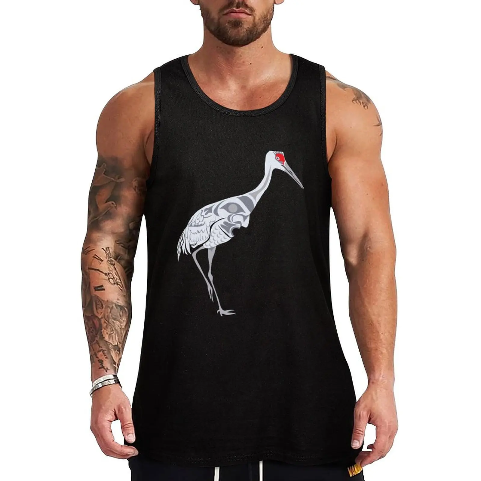 

Sandhill Crane Tank Top T-shirts men gym clothes for man summer 2025