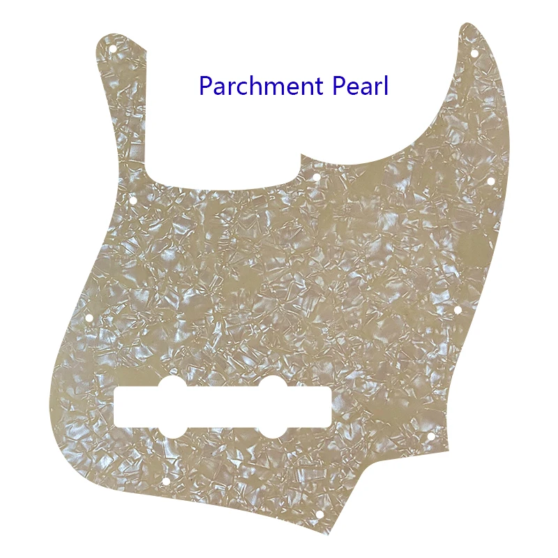 Pleroo Custom Quality Pickguard For US 10 Holes 5 String Jazz Bass Guitar Pickguard Scratch Plate Multicolor Flame Pattern