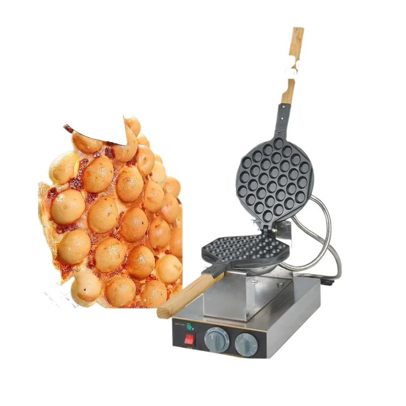 For Commercial Electro-Thermal Egg-Pancake Pan Egg Puff Machine Household Egg Waffle Egg Puff Desktop Non-Stick Pan