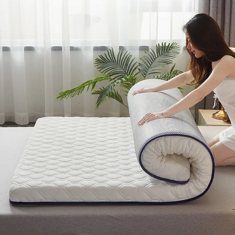 Household Thickened Foldable Tatami Cotton Mattress Cushion Non-Slip Mat for Home Student  Dormitory hotel Single Double Bed