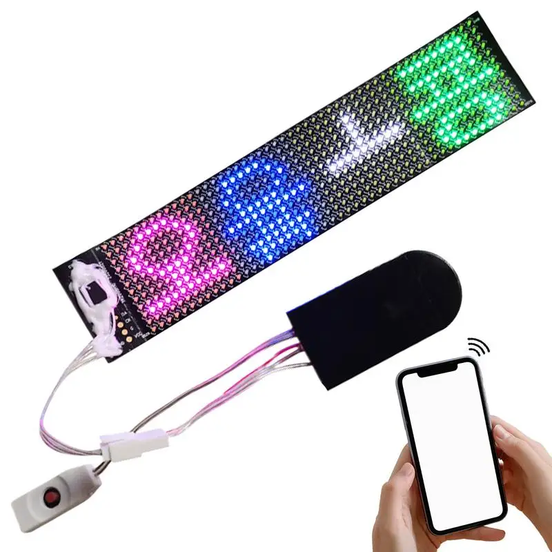 Flexible LED Screen APP Control Programmable Pixel Screen Waterproof Animation Message Scrolling Sign LED Scrolling Text Pattern