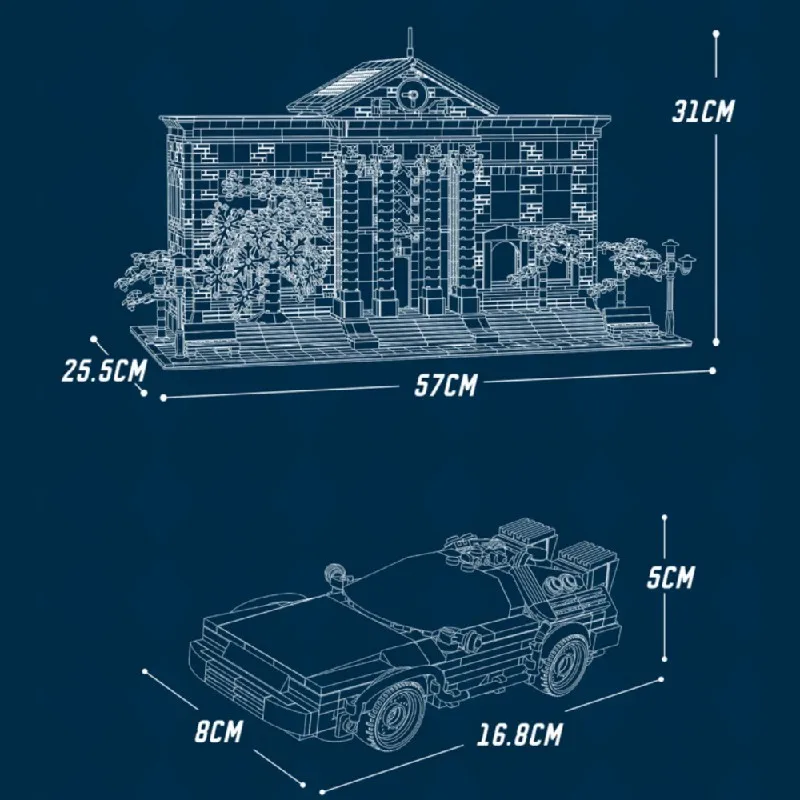 لعبة الفيلم فيوتشر كورت العمارة، مجموعة نماذج مكعبات البناء المعيارية لمنزل MOC، هدية للبالغين والأطفال 4269 قطعة #4