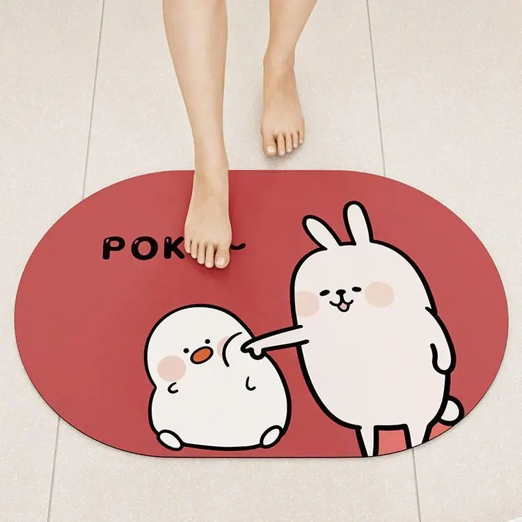 

Грязь диатома, абсорбирующий напольный коврик для ванной, противоскользящий абсорбирующий Быстросохнущий абсорбирующий коврик для ног