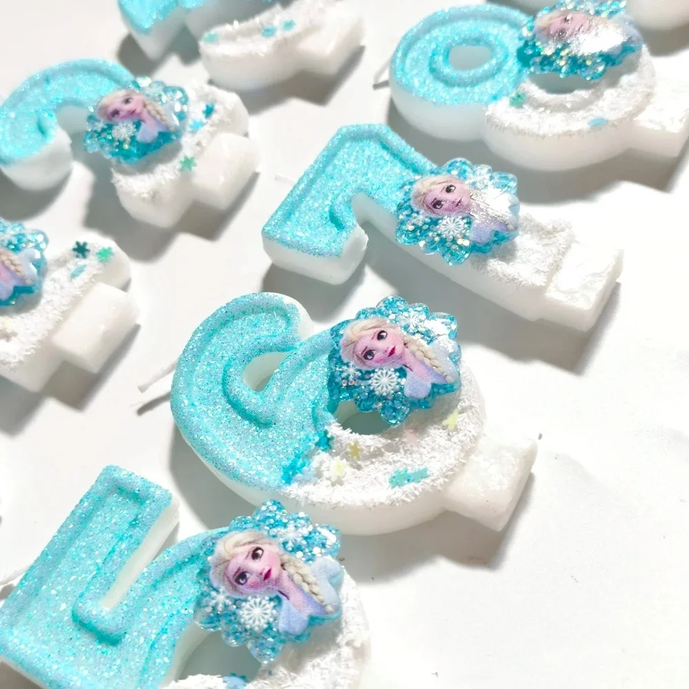 Fit Cartoon Two-color Digital Candle Birthday Party Holiday Decoration Cute Cake Candle
