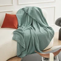 Simple Muslin Summer Blanket 100% Cotton Breathable Skin-friendly Lightweight Bed Blanket 6 Layer Couch Sofa Blankets for Throw 4