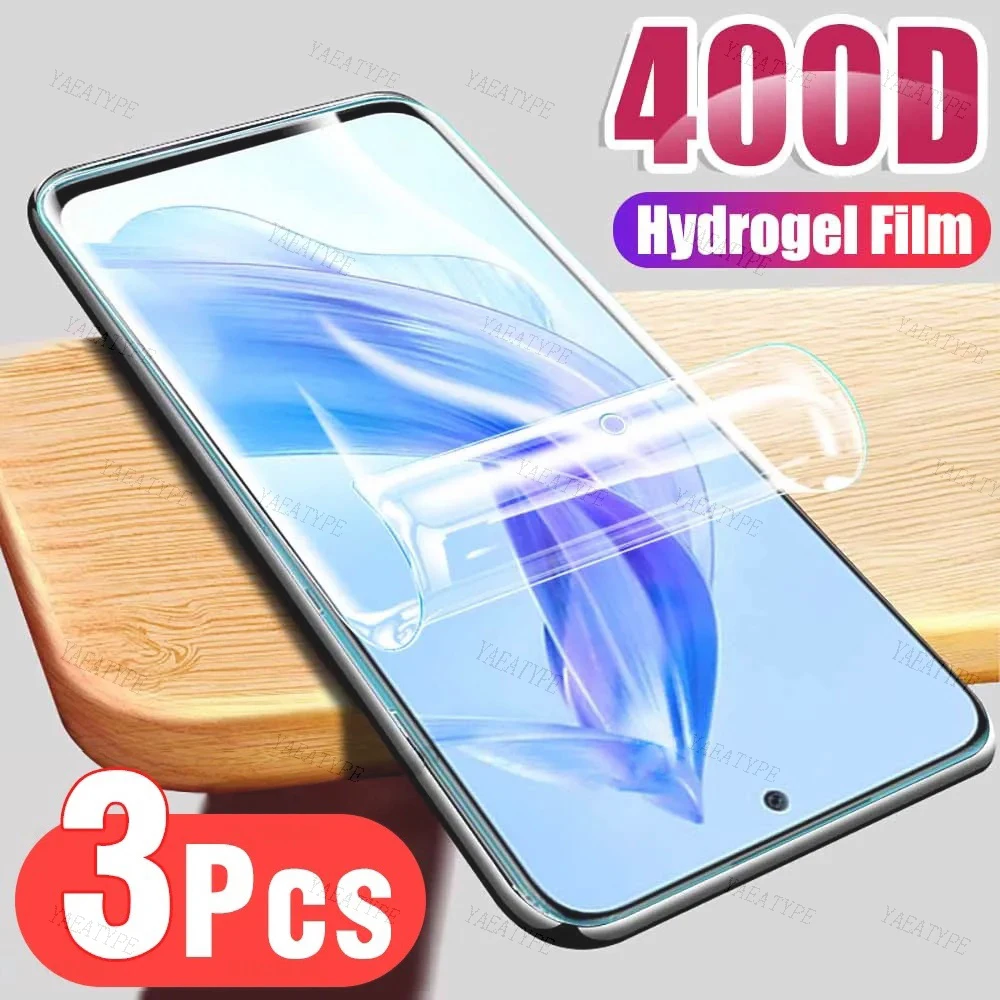 3PCS Hydrogel Film For Honor 90 Lite Light 5G Protective Film On Honor 90 Lite 5G 2023 Screen Protectors Cover Film