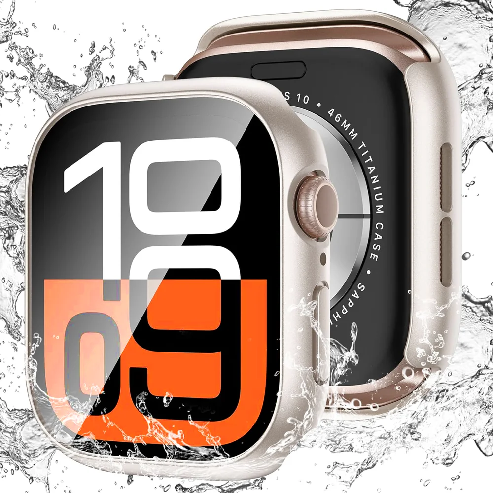 Custodia per Apple Watch 11 42mm 46mm 2025 Protezione schermo paraurti rigido opaco Vetro temperato + Cover per PC iWatch serie 10 Accessori