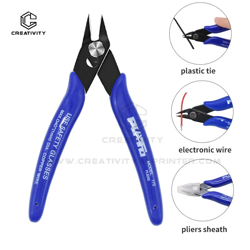 Professional PLATO170 Pliers Multi Functional Tool Electrical Wire Cable Cutters Cutting Side Snips Stainless Steel Nipper Tools