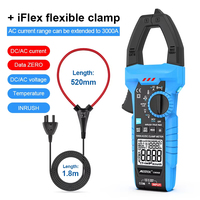 1000A AC/DC Curent Clamp Meter Mestek CM86B True-RMS with iFlex Measures AC/DC current with included iFlex current probe