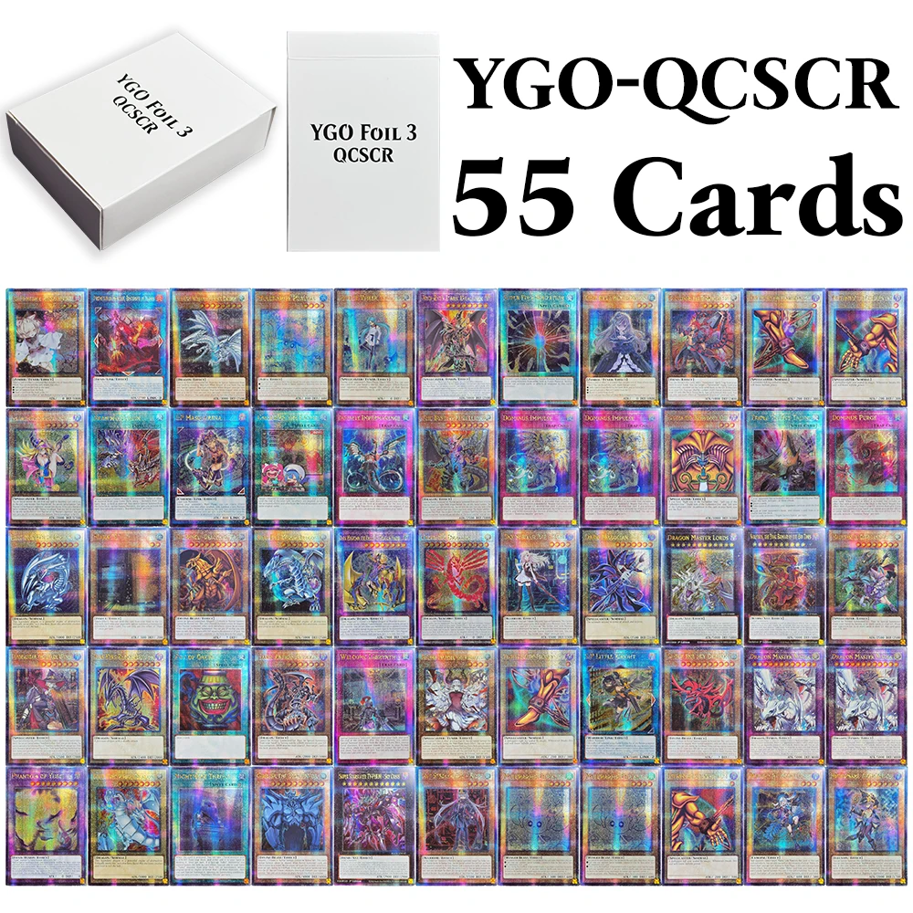 

55 шт. ЮГО! Фольга 3, весь набор QCSCR Proxy Game Cards DIY Высококачественные редкие карты Dragon Master Magia Mulcharmy Fuwalos/Purulia