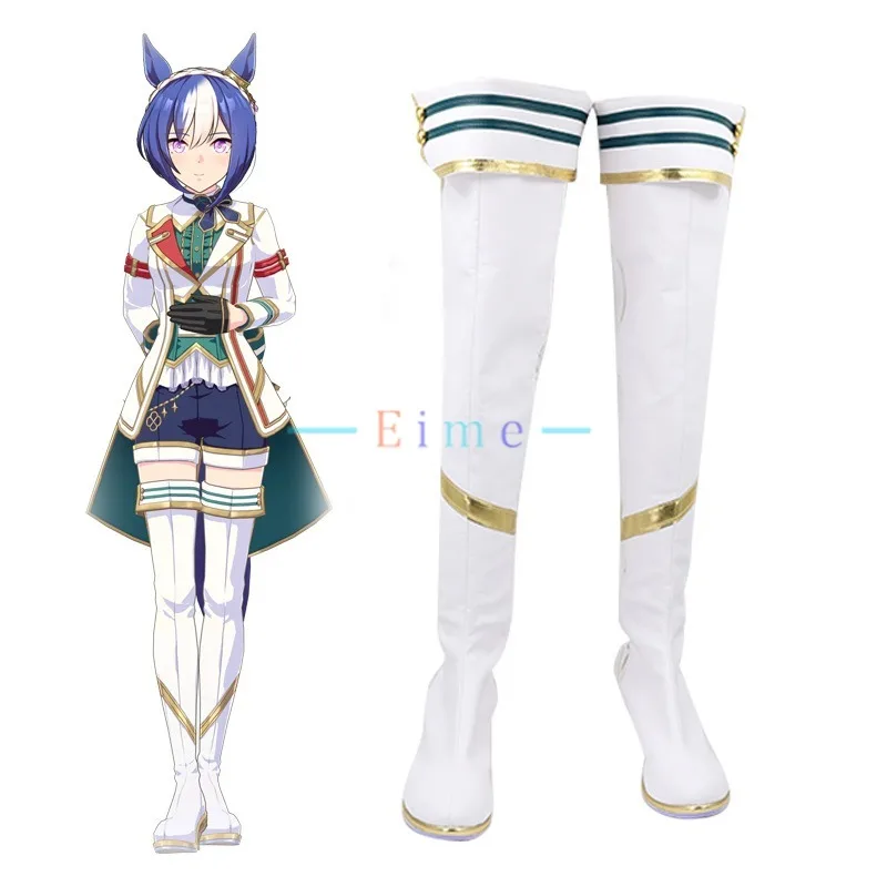 

Cesario Umamusume Cosplay Shoes Game Pretty Derby Cosplay Prop PU Leather Shoes Halloween Carnival Boots Custom Made
