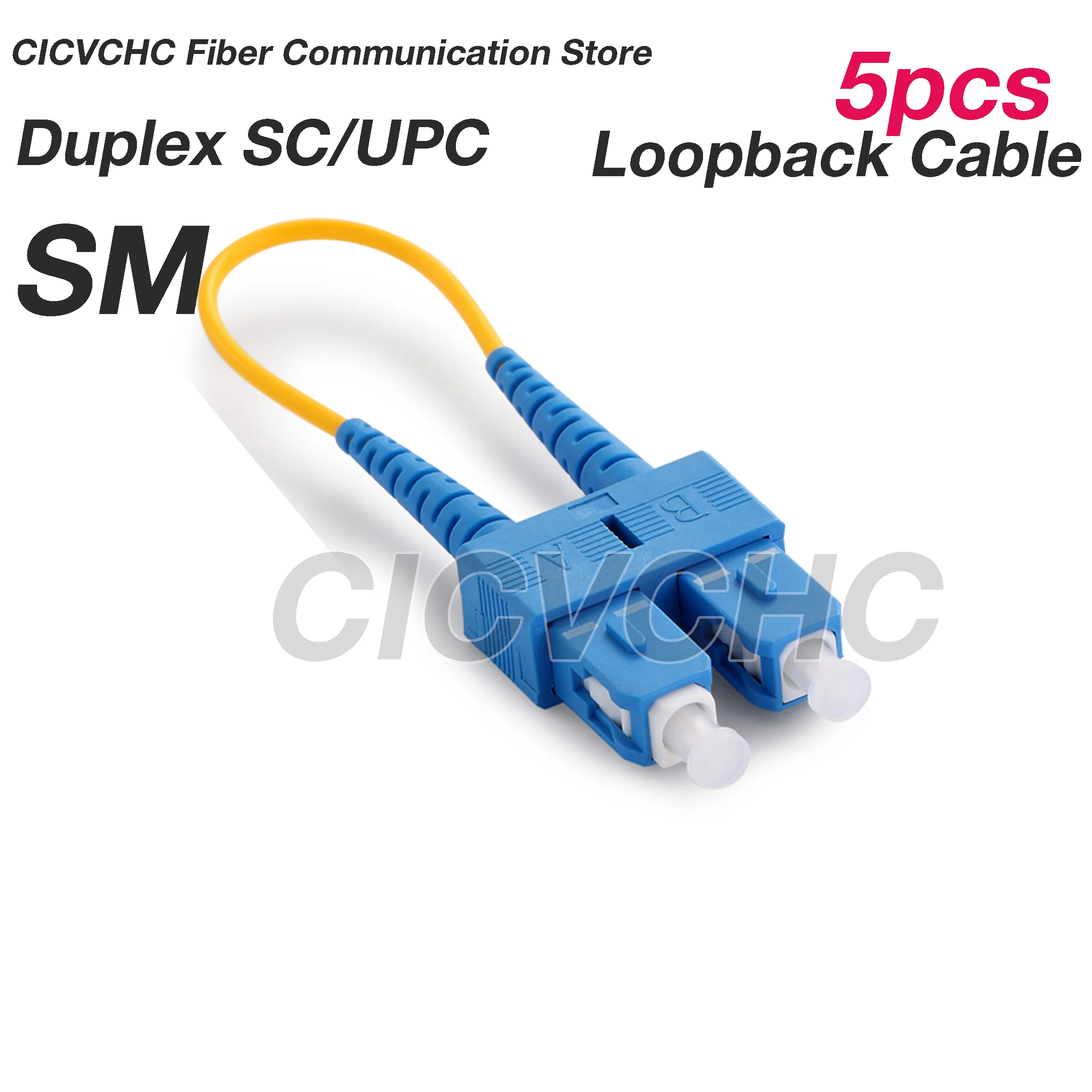 5 stuks SC LC Loopback-tester APC UPC-SM OS2/MM OM1, OM2, OM3, OM4 met 2,0 mm buis