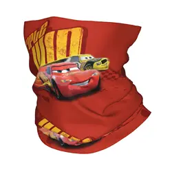 Custom Lightning McQueen Cars Winter Headband Neck Warmer Women Men Ski Cycling Tube Scarf Cartoon  Face Bandana Gaiter