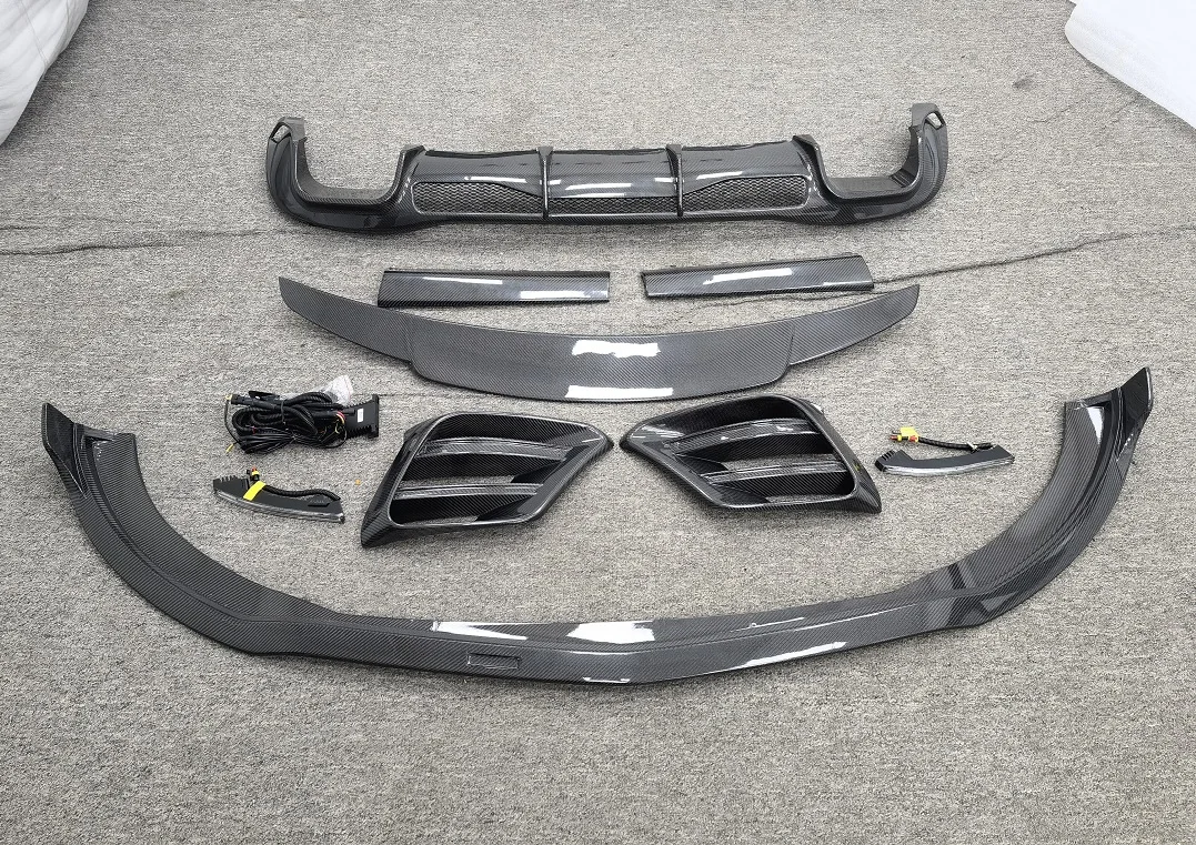 

Hot Sale B Style Carbon Fiber Body Kit for S-Class W223 Brabu s Front Lip Rear Diffuser Spoiler Auto Body Systems