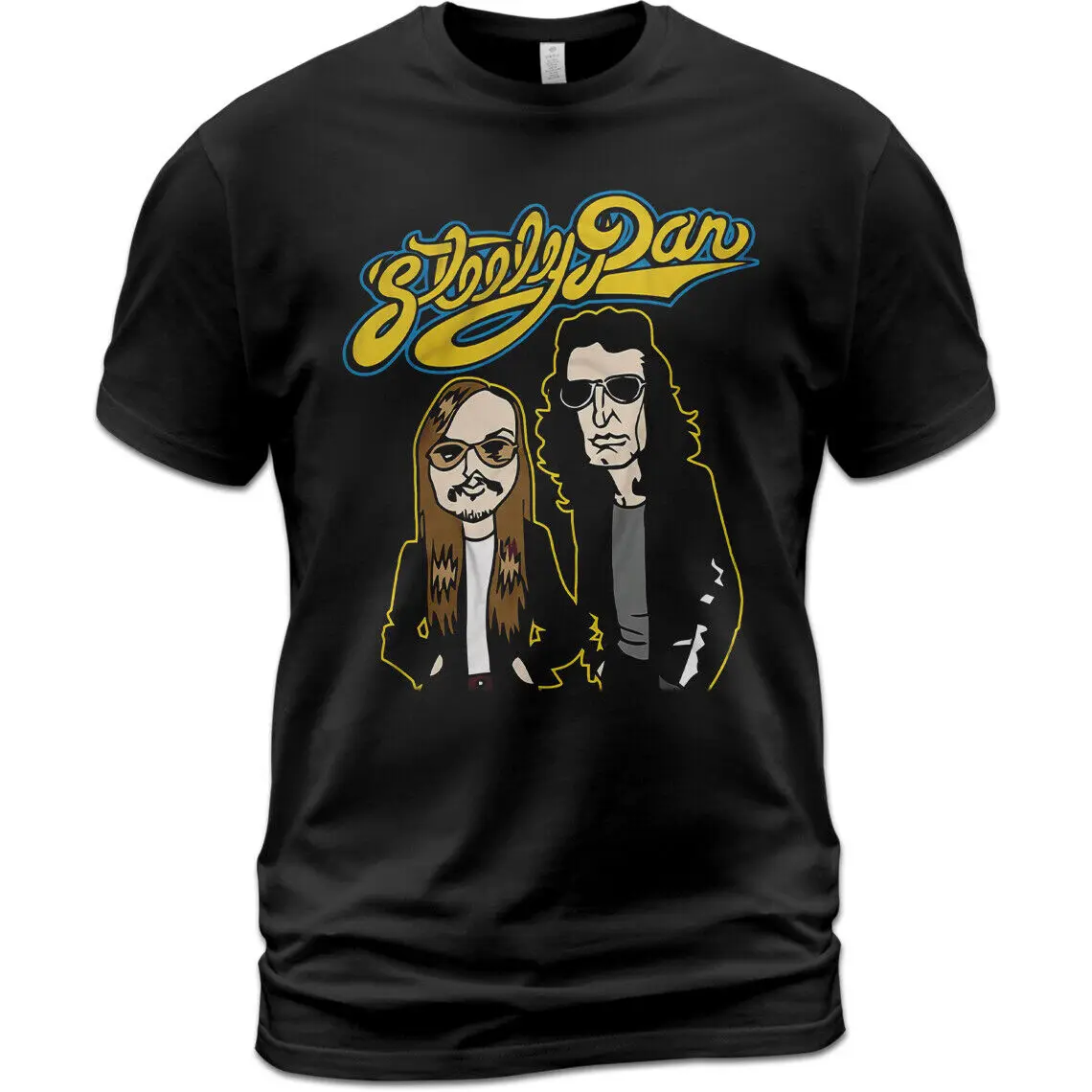 Unisex Cotton T-Shirt Steely Dan Walter Becker Donald Fagen Aja Gaucho