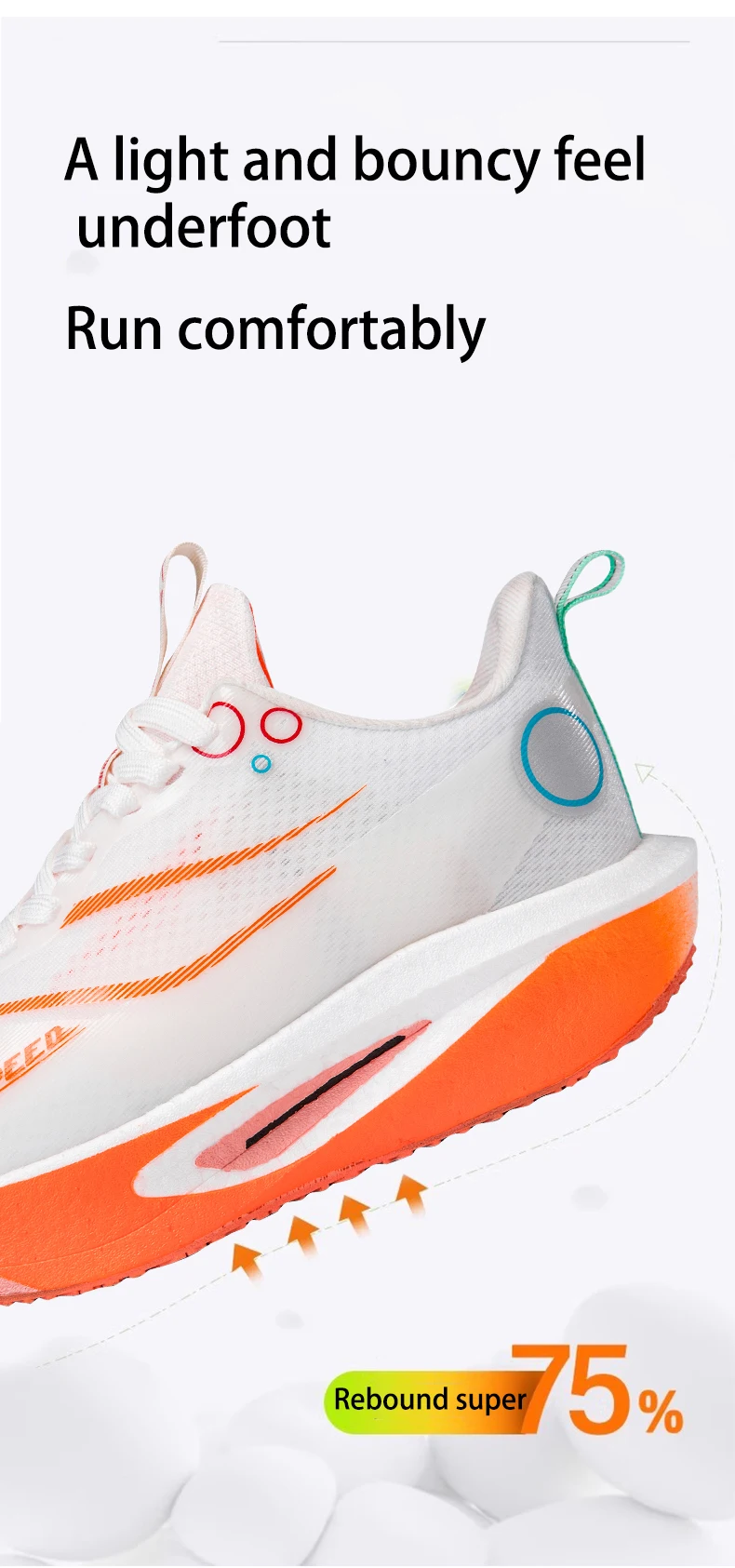 Herren Damen Carbonplatte Laufschuhe Professionelle Marathon-Rennschuhe Atmungsaktive Leichte Straßenlauf-Trainingsschuhe – Detail 3