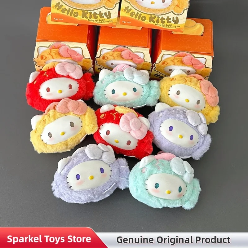

Genuine Hellokitty Lucky Koi Series Vinyl Plush Blind Box Cute Bag Pendant Figure Sanrio Mystery Box Plush Relaxing Toy Gift