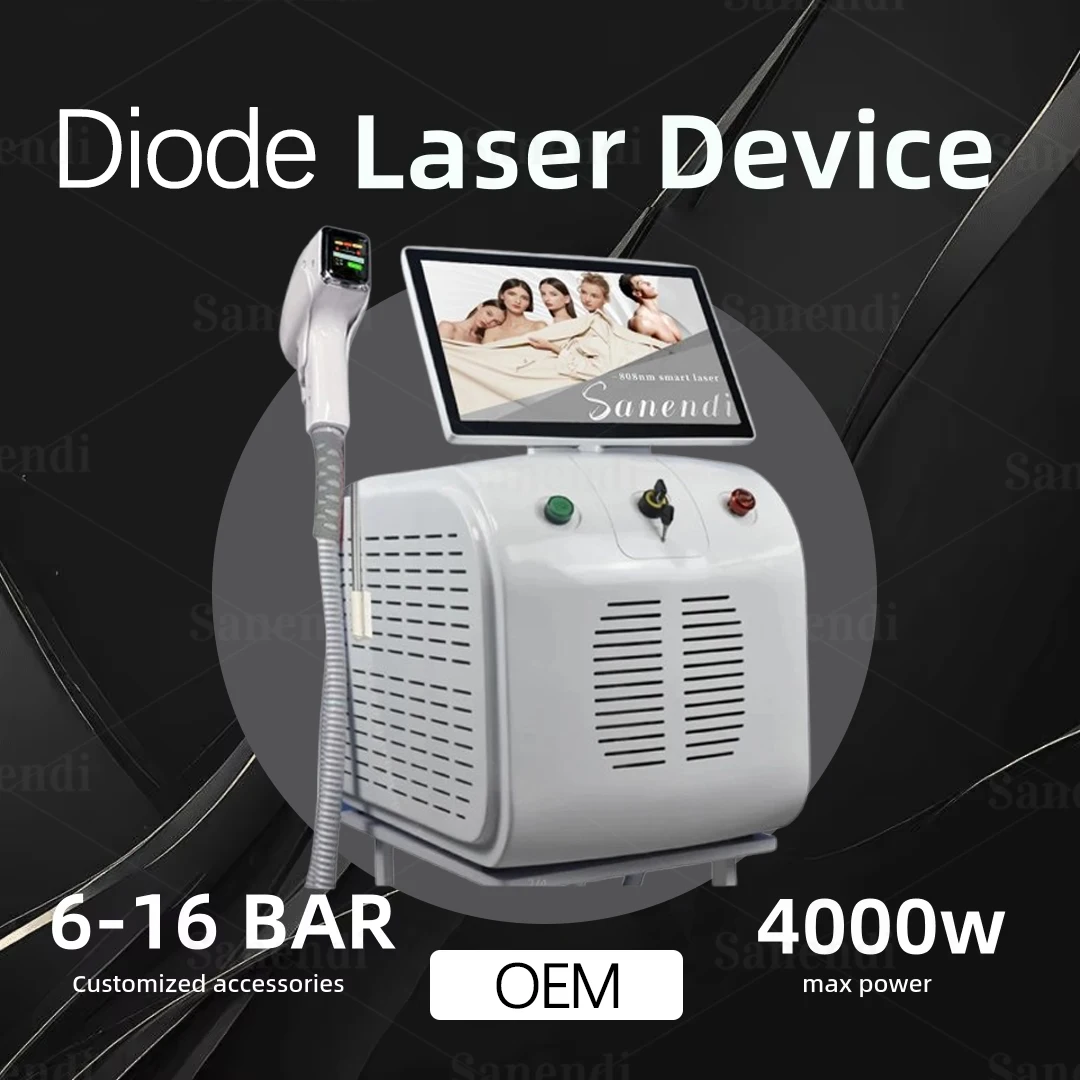 

Painless OEM High Power 4000W 808nm Ice Platinum Diode Laser Hair Removal Machine Instrument Hair Remove Beauty epilation