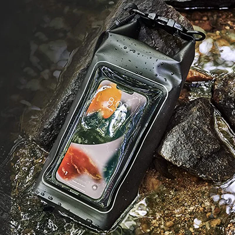 

2L Waterproof Bag, 2‑in‑1 Outdoor Crossbody Phone Waterproof Pouch, PVC Swimming Waterproof Bag