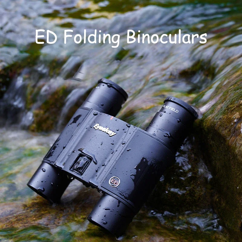 

Eyekeys 10X25ED Portable Foldable Flat Field Binoculars HD Waterproof Night Vision High end professional binoculars Outdoor Hunt