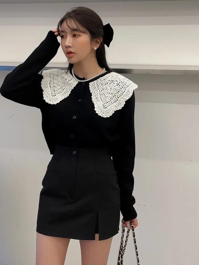 Cintura alta assimétrica bainha bodycon saia feminina ele design emagrecimento a linha saia commute coreano sle bordado