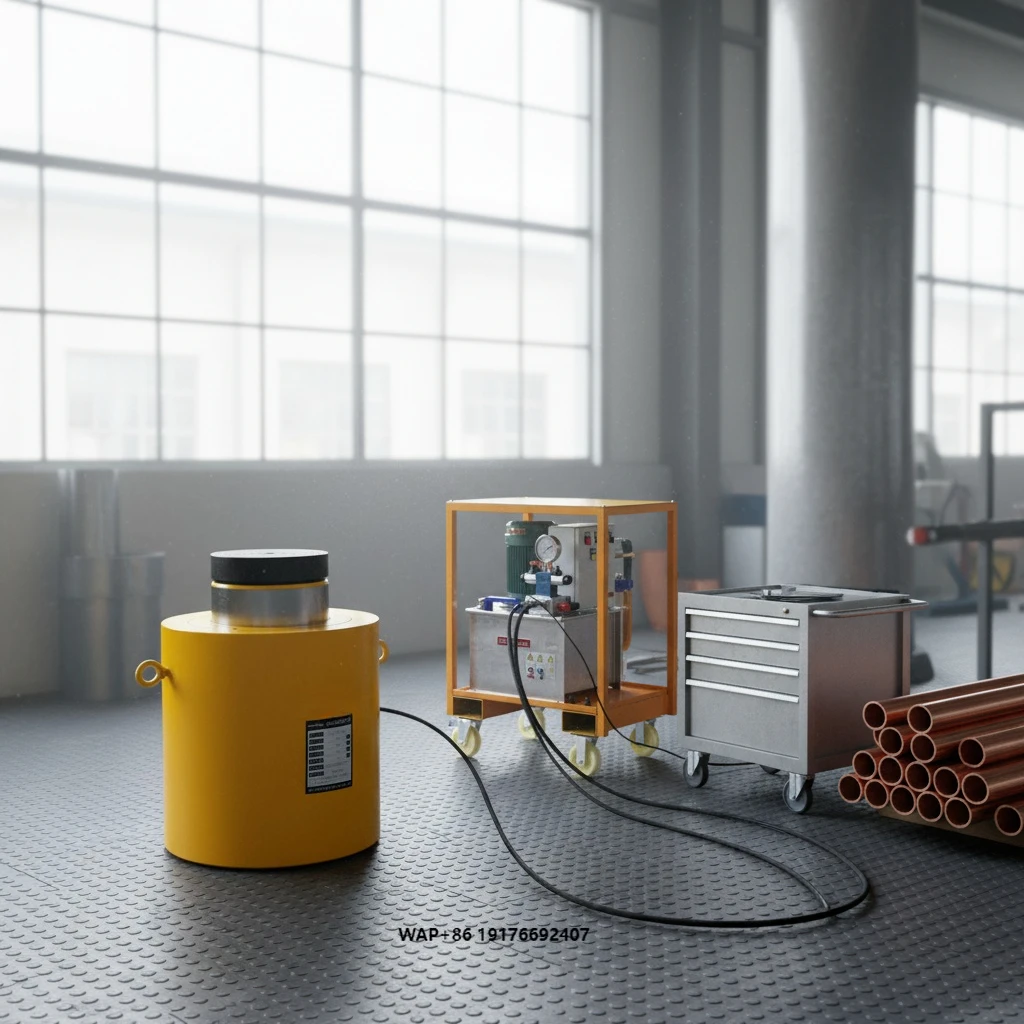High Capacity Hydraulic Lifting Cylinder Jack 800T for Ship Building, Synchronous Lifting System & Power Plant Maintenance